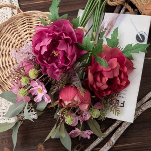 DY1-3811Yapay Çiçek BuketiŞakayıkAstilbeYaprakFabrika Doğrudan SatışSevgililer Günü hediyesi