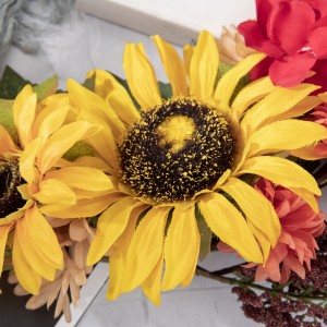 CL54503 Vijenac od umjetnog cvijeća Suncokret Izravna prodaja tvornice Pribor za vjenčanje Vrt Dekoracija vjenčanja