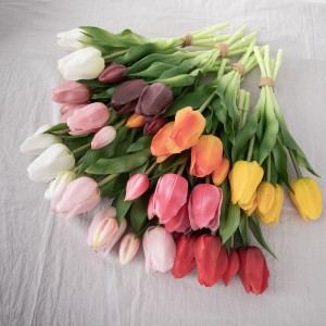 MW18510 Bouquet di tulipani artificiali a cinque teste Real Touch Nuovo design Decorazione di nozze da giardino