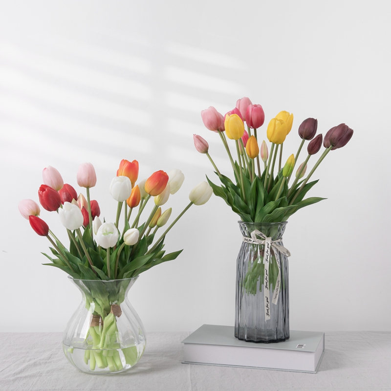 MW18507 Artificiale Real Touch Bouquet di tulipani à cinque teste Lunghezza 40cm Novu design Decorazione di festa