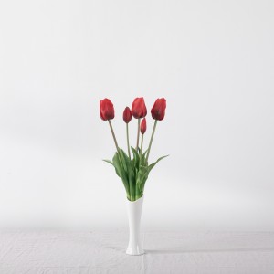 MW18508 Artificial Five-headed Tulip Bunch Real Touch Length 45cm Hot Selling Decorative Flower