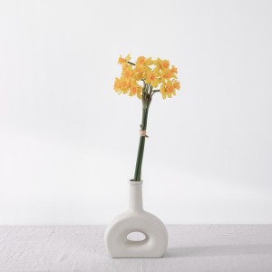MW18504 Quince Narcisos artificiales de tacto real, nuevo diseño, flores y plantas decorativas