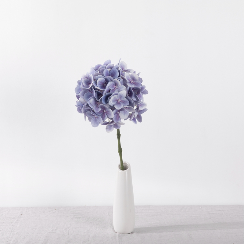 MW18506 Umjetna prava dodirna hortenzija s jednom granom 72 latice, duljina 50 cm, popularno prodana svadbena dekoracija