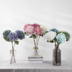 MW18505 Artificial Real Touch Hydrangea Single Branch New Design Decorative Flowers and Plants