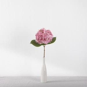 MW18505 Kunsmatige Real Touch Hortensia Enkeltak Nuwe Ontwerp Dekoratiewe Blomme en Plante