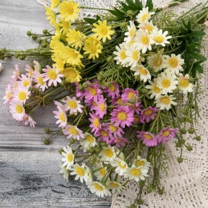 CL51528 Buquê de flores artificiaisMargaridaAlta qualidadeFlor Parede Pano de fundoBouquet de noiva