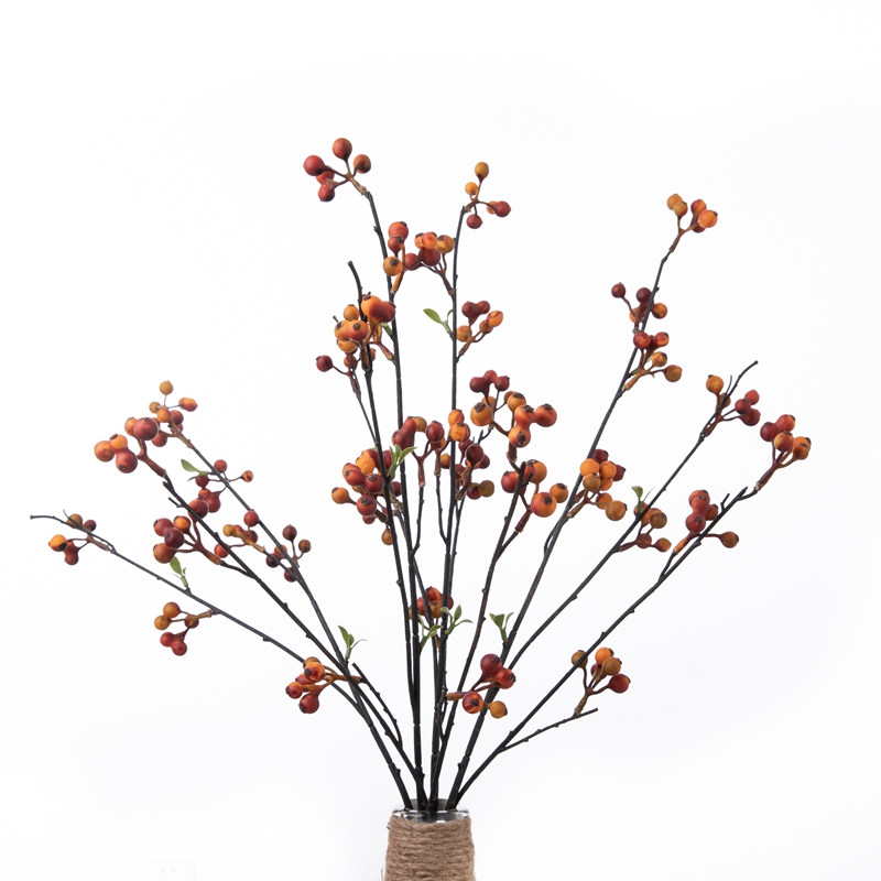 MW76720mākslīgo ziedu oga Sarkanā ogaVairumtirdzniecībaZiemassvētku cērmesDekoratīvs zieds