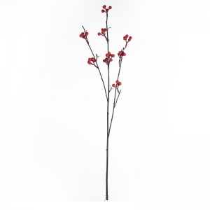 MW76718baga de flor artificialBaga vermelhaVenda direta da fábricaEscolhas de NatalFlor decorativa