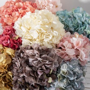 MW52715 Kvaliteetne kunstkangas Viie lillega hortensia hunnik 18 värvitooni pulmakaunistuseks