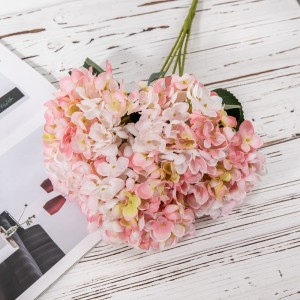 MW52704 Hortensienstrauß aus künstlichem Stoff, 14 Farben erhältlich, Hochzeitsdekoration