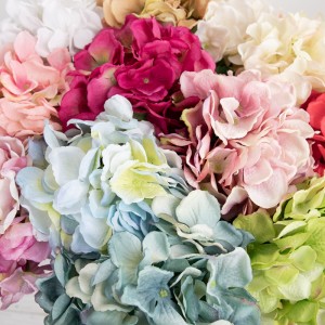 MW52711 Hot Selling Artificial Single Fabric Hydrangea Total Length 56.5cm for Party Decoration
