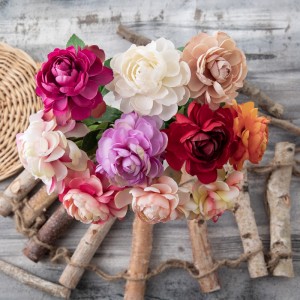 DY1-5920 Floare artificialăRanunculusVânzări fierbințiFoare decorativă Cadou de Ziua Îndrăgostiților