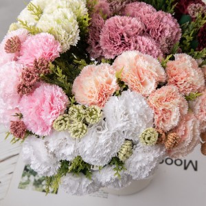 MW83517Sztuczny bukiet kwiatówGoździkWysokiej jakości prezent na walentynkiJedwabne kwiaty