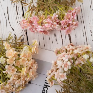 MW83510مصنوعی پھولوں کا گلدستہ ہائیڈرینجیا نیا ڈیزائن آرائشی فلاور گارڈن شادی کی سجاوٹ