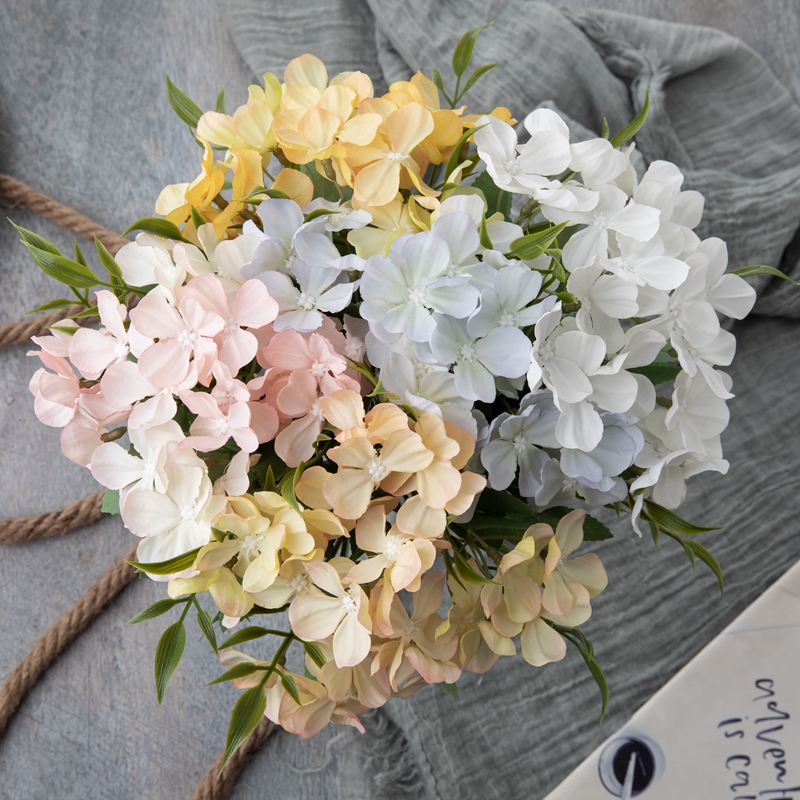 MW66830 Artificial Flower BouquetHydrangeaHot မင်္ဂလာဆောင်အလှဆင်ရောင်းချခြင်း