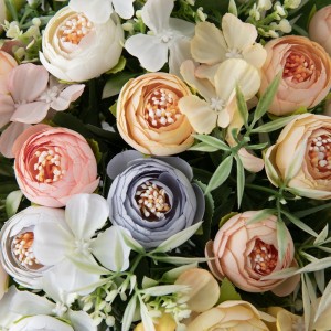 MW66826Kunsblomboeket Rose Hoë kwaliteit Dekoratiewe blom