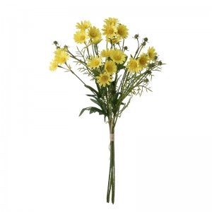 CL51528 Ramo de flores artificiales Margarita Alta calidad Fondo de pared de flores Ramo de novia