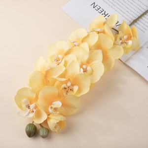 MW18901 Tallo de polilla de orquídea de bolboreta de flor artificial para a casa, flores e plantas decorativas para o banquete de boda