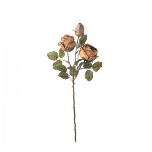 CL77515 פרח מלאכותי ורד במפעל מכירה ישירה פרח קיר רקע