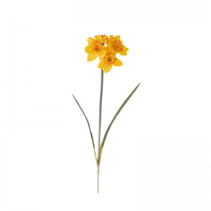 CL77526 Daffodils me lule artificiale Dekorimi popullor i dasmës në kopsht