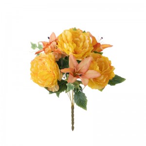 CL81506 Artipisyal nga Flower Bouquet Peony Taas nga kalidad nga Flower Wall Backdrop