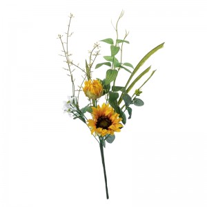 DY1-3605 Sejambak Bunga Tiruan Bunga Matahari Berkualiti Tinggi Perkahwinan Centerpieces