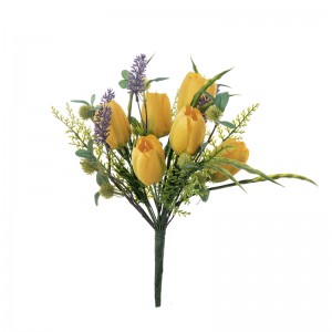 DY1-3613 mākslīgo ziedu pušķis ar tulpju Jauna dizaina kāzu noformējums