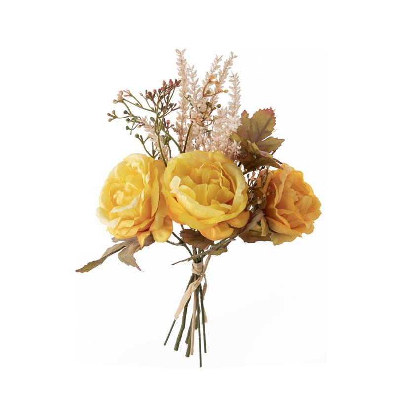 DY1-4577 mākslīgo ziedu pušķis, peoniju vairumtirdzniecības kāzu dekorācijas