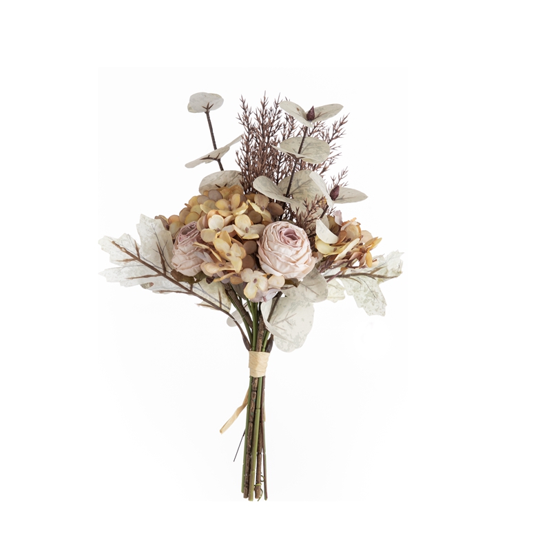 Bouquet de fleurs artificielles DY1-6303, hortensia, fourniture de mariage de haute qualité