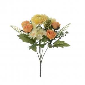 MW55716 Artificial Flower Bouquet Rose Cheap Silk Flowers