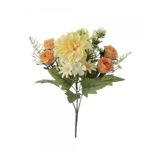 MW55726 Bouquet de fleurs artificielles Dahlia décorations festives populaires