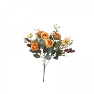 MW57511 Букет от изкуствени цветя Роза Нов дизайн Сватбени централни елементи