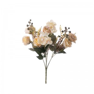 MW57513 mākslīgo ziedu pušķis, rožu vairumtirdzniecība svētku rotājumi