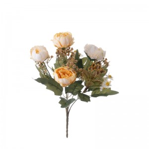 MW57515 Artipisyal nga Bulak Bouquet Chrysanthemum Barato Silk Bulak
