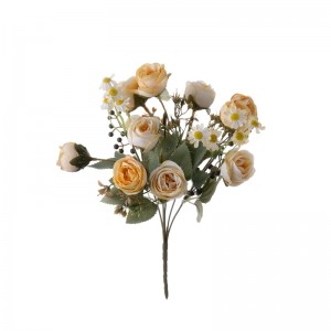 MW57516 Μπουκέτο Τεχνητού Λουλουδιού Τριαντάφυλλο Hot Selling Στολισμός Γάμου