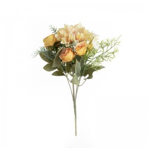 MW66814 Bouquet de fleurs artificielles Dahlia fleurs en soie réalistes