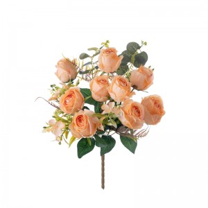 MW31503 Buket umjetnog cvijeća ruža Realistični vjenčani središnji komadi