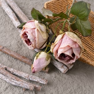 CL77515 Kunsmatige Blom Rose Factory Direkte Verkoop Blommuur Agtergrond