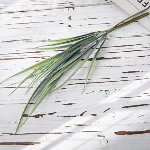 YC1092 Artificial Green Leaf Bunch Two Forks Hot Selling Flower Wall Backdrop Decorative Flowers and Plants