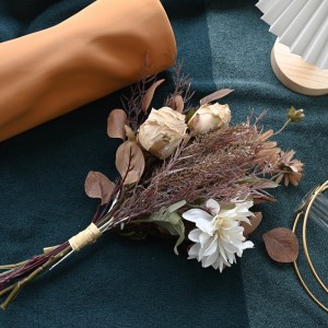 CF01005 Вештачки есенски букет Нов дизајн Декоративни цвеќиња и растенија Свилени цвеќиња