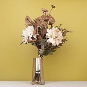 CF01005 Mākslīgais rudens pušķis Jauna dizaina Dekoratīvie ziedi un augi Zīda ziedi