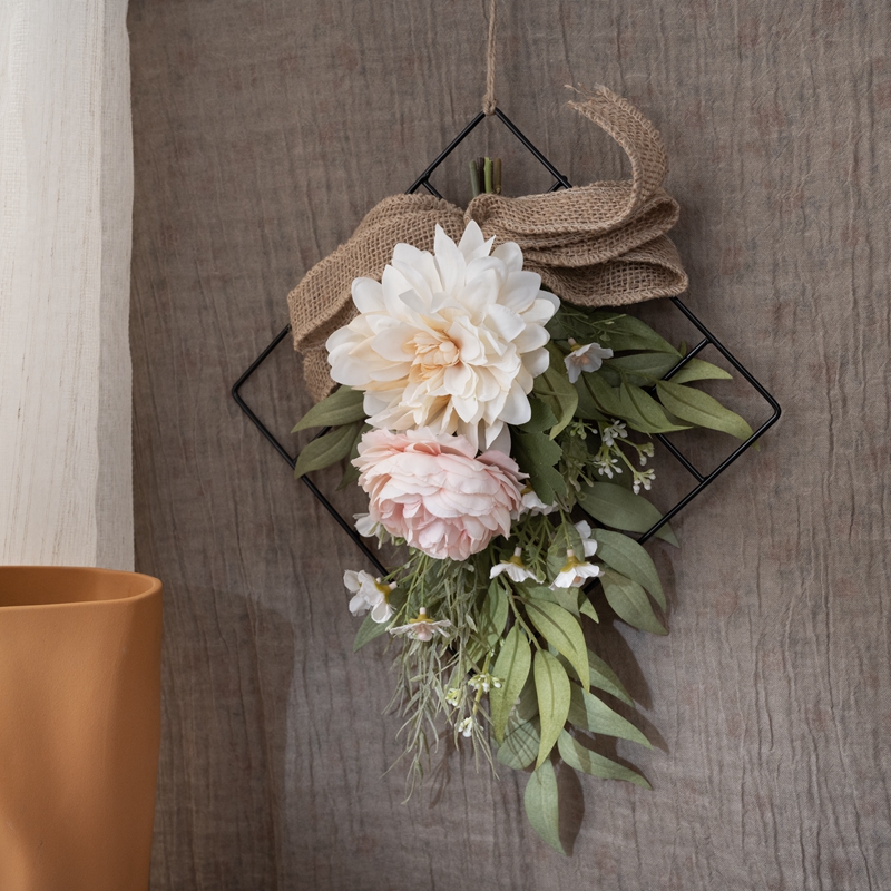 CF01067 Wandbehang, Teerose, Dahlie, hochwertiger Blumen-Wandhintergrund
