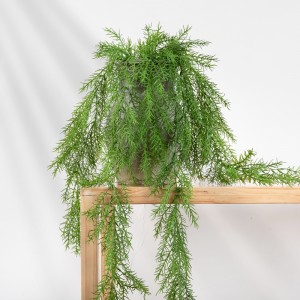 MW26636 ເຂັມແປກພືດທຽມ Soft Glue ລາຄາຖືກ Rattan Pine Needles Vine Decoration Home