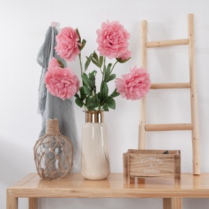 MW11222 Engros 2 Hoder Kunstig Real Touch Peony Silke Blomster Bryllup Home Decor