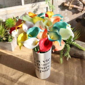 Fleur de lys Calla artificielle décorative en PU, MW08083, pour décoration de maison/mariage/fête