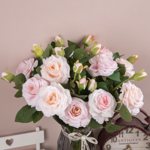 MW51011 ดอกไม้ประดิษฐ์ดอกกุหลาบออกแบบใหม่ดอกไม้ผ้าไหมตกแต่งงานแต่งงานของขวัญวันวาเลนไทน์