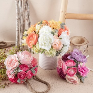 Lot de mains de fleurs de pivoine Rose, vente en gros, décor de mariage, offre spéciale, GF15324