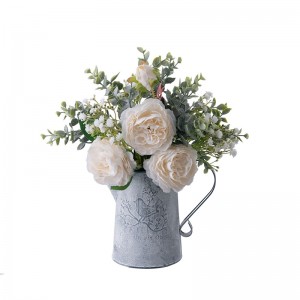 CF01010 Букет од вештачко цвеќе божур Топ продажен подарок за Денот на мајката Божиќни избори