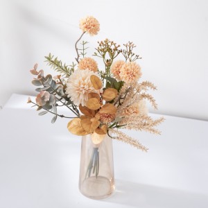 CF01221 Karstā pārdošana mākslīgo ziedu pušķu auduma šampanieša pienenes ķekars mājas ballīšu kāzu dekorēšanai