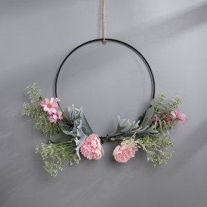 CF01120 ផ្កាឈូកសិប្បនិម្មិត និងព្រៃ Chrysanthemum Wreath ជញ្ជាំងព្យួរផ្កា និងរុក្ខជាតិ